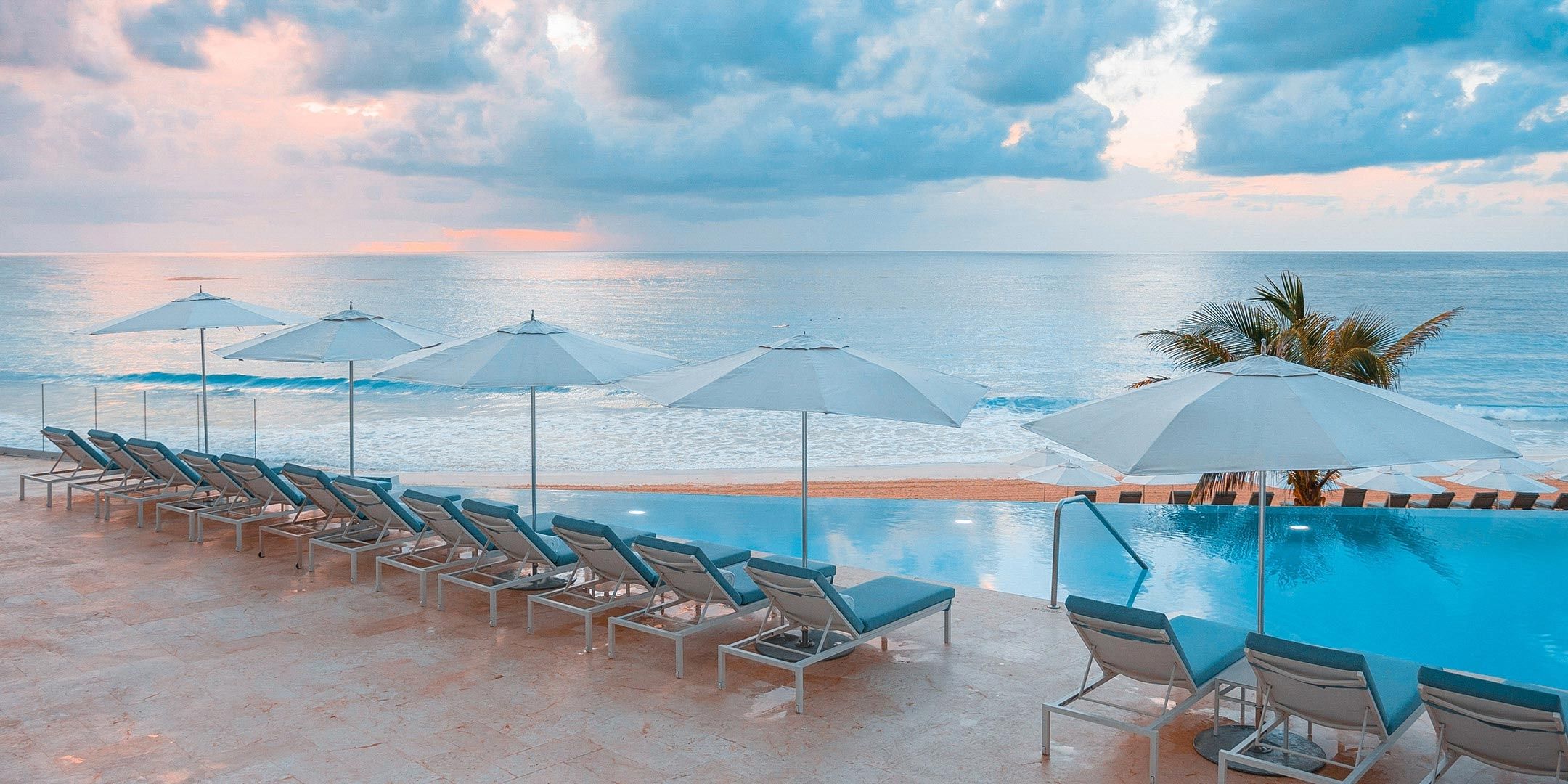 Pool by the beach